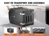 Insulated Food Pan Carrier, 90L Hot Box for Catering, LLDPE Food Box Carrier with Double Buckles, V952-SPBWXHSEPP90LLAXYV0
