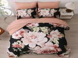 Black Maribel Marigold Quilt / Doona / Duvet Cover set V745-AQ044109K3
