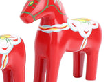 2pcs Hand Painted Swedish Wooden Horse Figurine Dalecarlian Horse Ornaments for Home Wedding V1294-YM0901-3115240105211