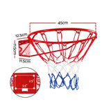 Everfit Basketball Ring Hoop Rim Goal Net 45CM BAS-HOOP-D45R-RD