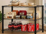 CARLA HOME 3-Tier Adjustable Metal Storage Shelves Wire Rack Organizer for Kitchen, Pantry, Bathroom V178-36202