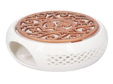 Ceramic Teapot Warmer Hollowed Pad Concave Bottom Practical Multifunction Teapot Heater for Family V1294-YM0703-3118230039611
