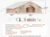 Inflatable Tents for Camping, 4-6 Person Easy Setup Blow up Tent with Hand Pump, 300D Oxford 4 V952-KJZP331MCQWZC4B47V0