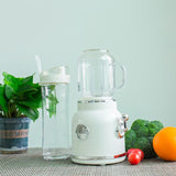 Mini Blender with Double Cup Retro Shake and Ice Crush Maker Countertop Juice Blender with Stainless V1294-YM0718-3113220212712