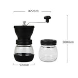 Manual Coffee Bean Grinder with Extra Storage Jar Hand Crank Household Crusher Bean Tool Portable V1369-AZ3-W-21128