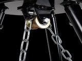 Tripod Garden Fire Pit BBQ Cast Iron & Steel Round Outdoor Fire Bowl V63-838851