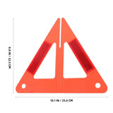 Roadside Car Warning Tool Durable Red Plastic Reflective Sign 4Sets V1366-AZ2-W-13588