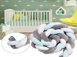 Baby Braided Crib Bumper Long Baby Nursery Cushion Knot Soft Snake Pillow V1294-YM0901-JY25528-01