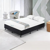 Palermo King Single Ensemble Bed Base Midnight Black Linen Fabric V63-823201