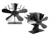 Wood Stove Fan 5 Blades Fireplace Fan Heat Powered Stove Fan for Wood Burning Stove Pellet Log V1294-YM0706-3114230123111