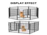 32"8 Panel Pet Dog Playpen Cage Enclosure Exercise Cat Puppy Metal Fence AU V201-W13559014