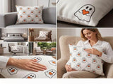 Cute Ghost Heart Decorative Pillow, Halloween Home Decor, Soft Bolster Cushion, Casual Sofa Window V1192-AZ-W-24675