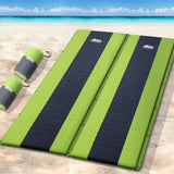 Weisshorn Self Inflating Mattress Camping Sleeping Mat Air Bed Pad Double Green CAMP-MAT-THIN-SIN-GREENX2