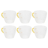 6Pcs Heat Resistant Glass Cup Tea Cup with Handle Tea Set Accessories for Home Tea House V1294-YM0721-3118210049411