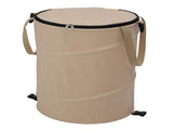 Camping Trash Can with Zippered Lid 24 Gallons Large Capacity Foldable Portable Garden Garbage V1294-YM0901-3111240240812