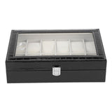12 Soft Pillow Watch Box Jewelry Display Storage Organizer Box Case Black V1294-YM0722-JY01726-01