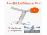 Boat Trailer Winch Stand with Roller, Adjustable Height 365-548 mm, Boat Winch Mount with U-Bolts V952-CYJPZJZZJ00032G30001V0