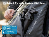 Devanti 3-Axis Gimbal Stabilizer with Tripod for Smartphone, Foldable Selfie Stick PSL-L9-F3G-BK