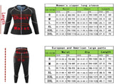 M Size Black and Blue Women's Workout Sauna Sweat Suit Set Long Sleeve & Leggings - High Elasticity V888-ELOSUNG49627