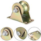 4 pcs Lifting Pulley, U-Groove Caster, Lifting Caster, Groove Wheel Cable Pulleys For ROpes Rail V1188-MS-227-0428