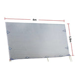 4m Caravan Privacy Screen Side Sunscreen Sun Shade for 14' Roll Out Awning V63-823591