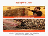 Round Bale Hay Net, 1.8 x 1.8 x 1.8 m, 38.1 x 38.1 mm Holes, PE Material, Knotless Design, with Zip V952-MGCWXWYWJW669QY4O001V0