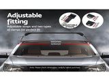 Universal Car Roof Racks Pod Aluminium Cross Bars Clamps Lockable 90cm Black CAR-RFBAR-5501-100-BK