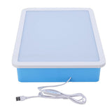 USB Sand Painting Light Box 3 Colors 10 Brightness Levels Portable LED Sensory Light Table for Kids V1294-YM0901-3117260029011