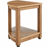 Corner Shower Bench, 18.5" Height 17.75" Radius, Faux Wood Grain Polystyrene,159KGS with Storage V952-CWDSL1775INCVD6RIV0