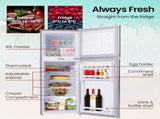 GECKO 142L Upright Portable Fridge / Freezer, 12V/24V for Motorhome and Caravan, Silver V219-CMPFRUGK14SA