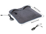 USB Heated Foot Warmer Sheep Fleece Foot Warmer Rabbit Fleece Foot Warmer Sofa - White - Size 40cm V1102-102-23854-WHT-40CM