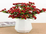 Christmas Berry Branches 3 Forks Simulation Foam Berry Picks Home Decoration V1294-YM0716-220714HJ01-3