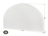 Artiss Queen Size Headboard for Bed Frame Boucle Fabric No-Assembly Vacuum Compressed Soft Backrest BED-FOAM-HEAD-NOVA-Q-WH