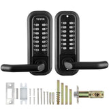 Mechanical Keyless Entry Door Lock, 14 Digit Keypad, Water-proof Zinc Alloy, Double-sided Embedded V952-JXMMSQRSSZMMUEQJ6V0