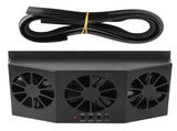 Portable Solar Powered Car Ventilator Automobile Air Vent Ventilation Cooling Fan V1294-YM0901-3113200083311