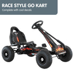 Kahuna G95 Kids Ride On Pedal-Powered Go Kart - Black CAR-PB-9588A-BK