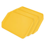 3PCS Colorful Food Tray Rectangle Thickened Binaural Plastic Tray Heat Resistance Stackable V1294-YM0523-3118220042015