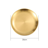 SOGA 26cm Premium Gold Grilling Plate Durable, Heat Resistant, Perfect for BBQs and Outdoor Cooking VICPLATE61