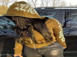 Y2k Hoodie Gothic Streetwear Women'S Zip-Up Jacket Letter Print Hoodie - Coffee - Size 2XL V1102-M-APP-38361U-COFF-2XLAU2XLEU54