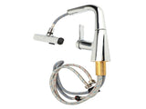Waterfall Kitchen Faucets 3 Modes Waterfall Stream Sweep 360&deg Rotatable Pullout Sprayer Single V1294-YM0901-3112240023611