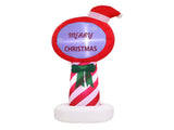Jingle Jollys Christmas Inflatable Pole 1.8M Height LED Outdoor Decorations Illuminated XMAS-INF-POLE-6FT