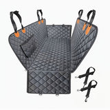 100% Waterproof Pet Car Seat Cover Hammock Heavy-Duty 600D Scratch-Resistant, Anti-Slip, Soft & V1341-ZY-ECLLSAYZ-ORANGE
