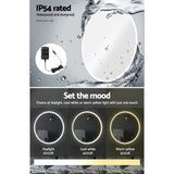 Embellir Wall Mirror 70cm with Led light Makeup Home Decor Bathroom Round Vanity MM-WALL-ROU-LED-70