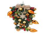 Christmas Wreath Handcrafted Exquisite Reusable Christmas Wreath Pendant Christmas Door Wreath for V1294-YM0512-3115220135211