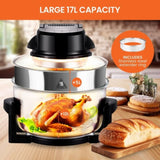Pronti 17L Digital Family Turbo Convection Oven Broiler Cooker - Black OVN-CKN-17D-BK