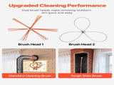 Chimney Sweep Kit, 9m Maximum Extendable Length Chimney, Chimney Cleaner Sweeper with Dual V952-SSTYCQSTJ30YIIB96001V0