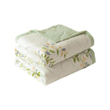 Premium Cotton Summer Quilt - Ultra Soft Breathable Coverlet Bed - Lightweight Washable Blanket V1366-AZ2-W-26996