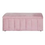 Artiss Storage Ottoman Blanket Box 103cm Velvet Pink OTM-8101-VEL-PK