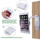 Tablet Stand Kitchen Desktop Aluminium Phone Tablet Stand Wall Mount Laptop Stand Large Clip V1263-JX-7789