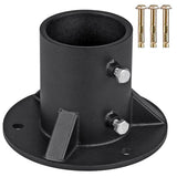 2" Base Flange,Chain Link Fence Pole Floor Flange, Heavy Solid Fence Post Concrete Mount for Holding V1192-AZ-W-3527